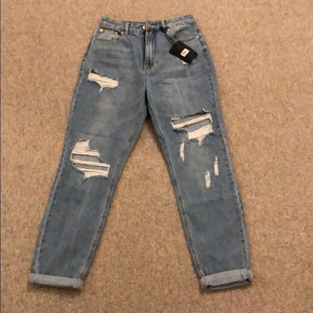 high rise mom fit glasson jeans